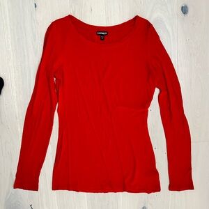 Express Red Long-Sleeve Shirt